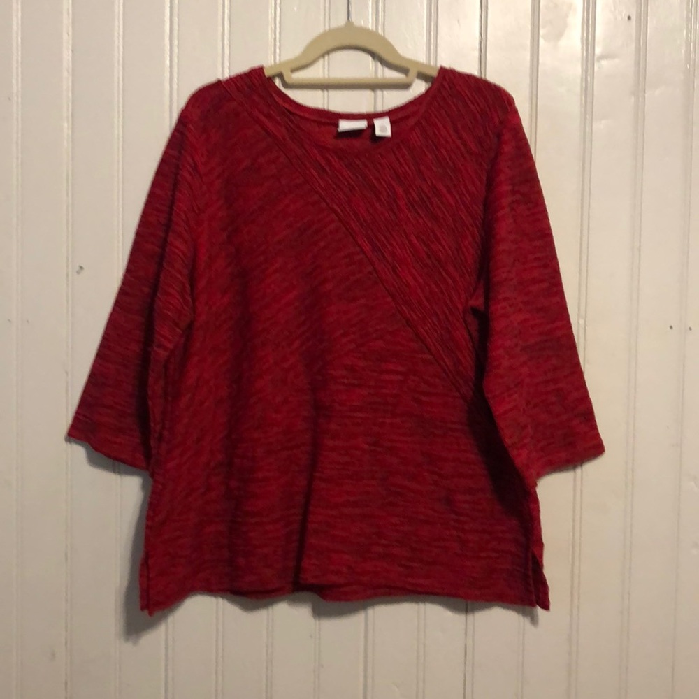 Weekends by Chico’s Red Blouse